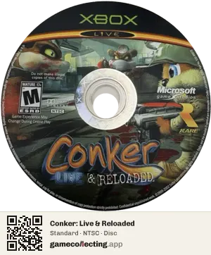 Conker: Live & Reloaded Xbox, NTSC disc