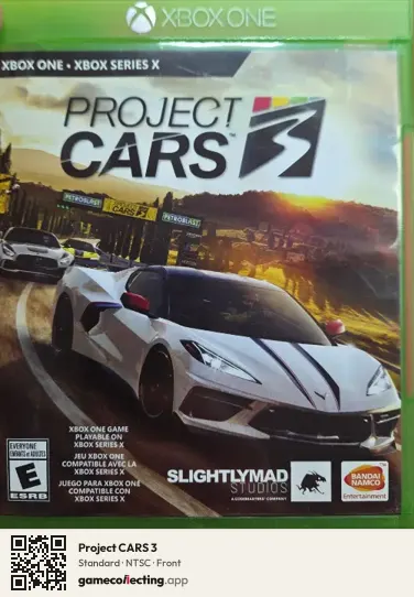 Project CARS 3 Xbox One, NTSC box front