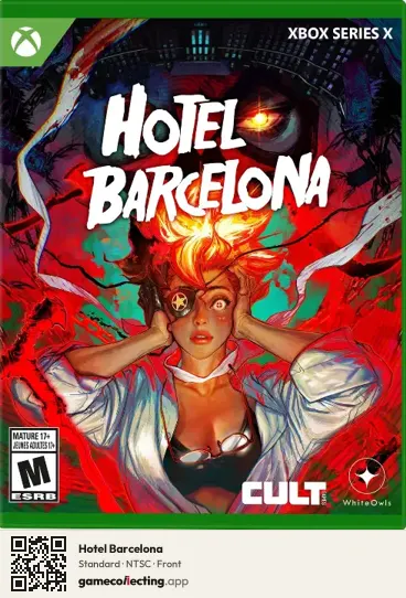 Hotel Barcelona Xbox Series X, NTSC box front