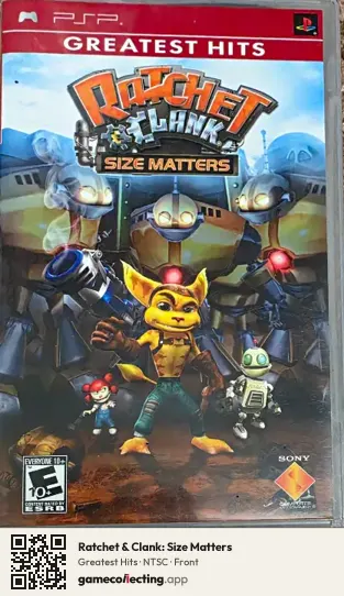 Ratchet & Clank: Size Matters PlayStation Portable, NTSC box front