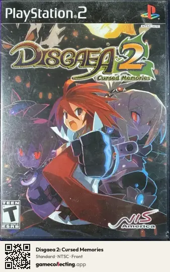 Disgaea 2: Cursed Memories PlayStation 2, NTSC box front