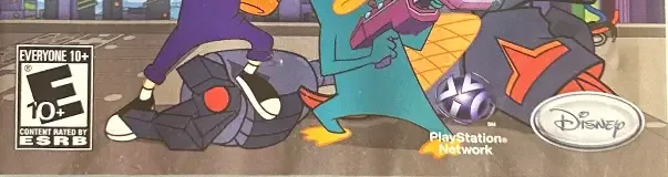 Disney Phineas and Ferb: Across the 2nd Dimension, the ESRB box on its front