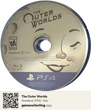 The Outer Worlds PlayStation 4, NTSC disc