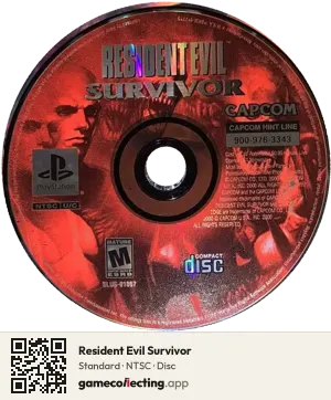 Resident Evil Survivor PlayStation, NTSC disc
