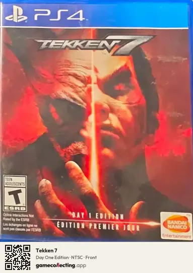Tekken 7 PlayStation 4, NTSC box front