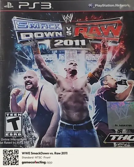 WWE SmackDown vs. Raw 2011 PlayStation 3, NTSC box front