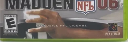 Madden NFL 06, the ESRB box on its front