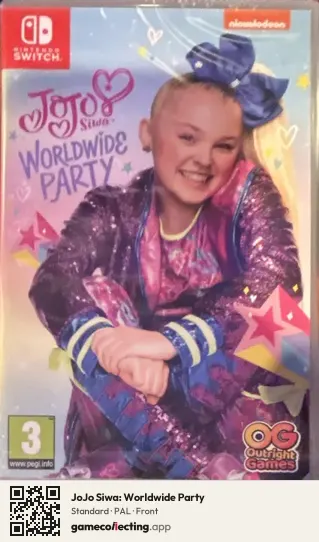 JoJo Siwa: Worldwide Party Nintendo Switch, PAL box front