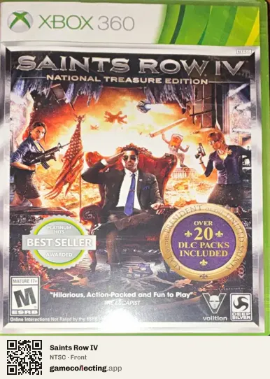 Saints Row IV Xbox 360, NTSC box front