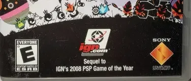 Patapon 2, the ESRB box on its front