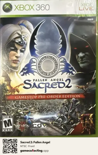 Sacred 2: Fallen Angel Xbox 360, NTSC box front
