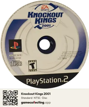 Knockout Kings 2001 PlayStation 2, NTSC disc