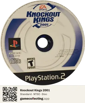 Knockout Kings 2001 PlayStation 2, NTSC disc