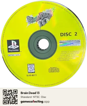 Brain Dead 13 PlayStation, NTSC disc