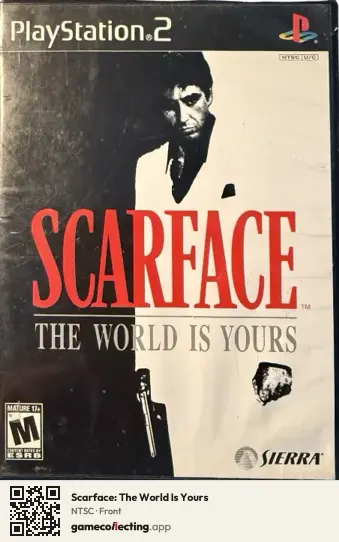 Scarface: The World Is Yours PlayStation 2, NTSC box front