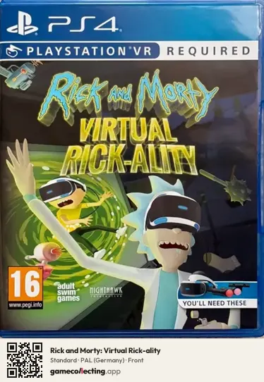 Rick and Morty: Virtual Rick-ality PlayStation 4, Germany box front