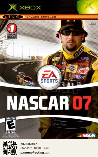 NASCAR 07 Xbox, NTSC box front