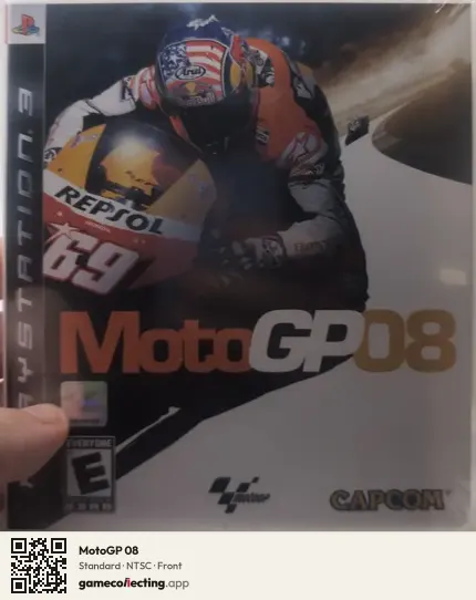 MotoGP 08 PlayStation 3, NTSC box front