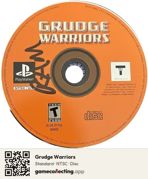Grudge Warriors PlayStation, NTSC disc