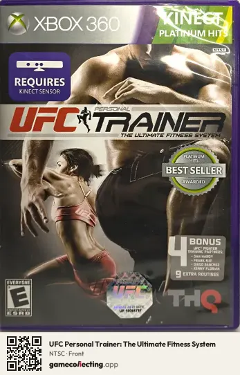 UFC Personal Trainer: The Ultimate Fitness System Xbox 360, NTSC box front