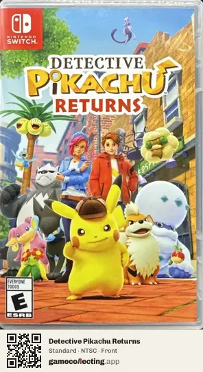 Detective Pikachu Returns Nintendo Switch, NTSC box front