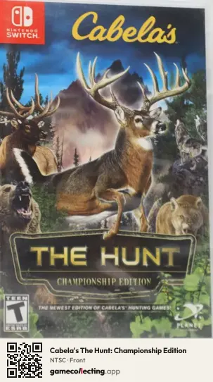 Cabela's The Hunt: Championship Edition Nintendo Switch, NTSC box front