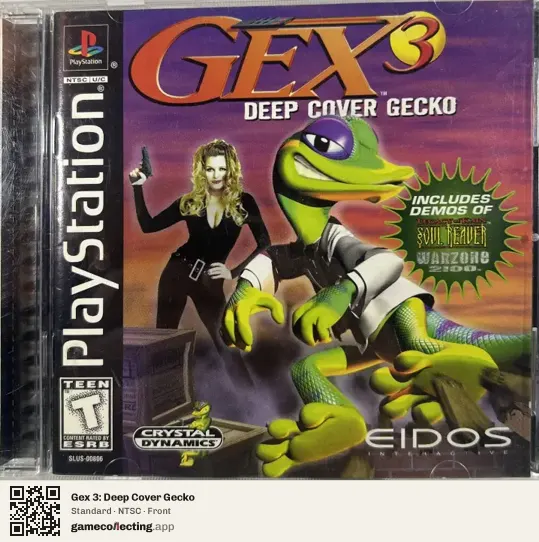 Gex 3: Deep Cover Gecko PlayStation, NTSC box front