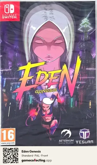 Eden Genesis Nintendo Switch, PAL box front