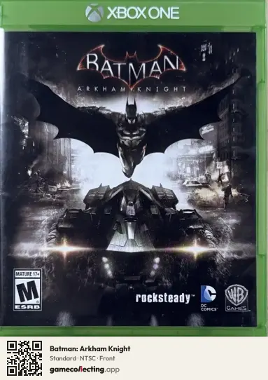 Batman: Arkham Knight Xbox One, NTSC box front