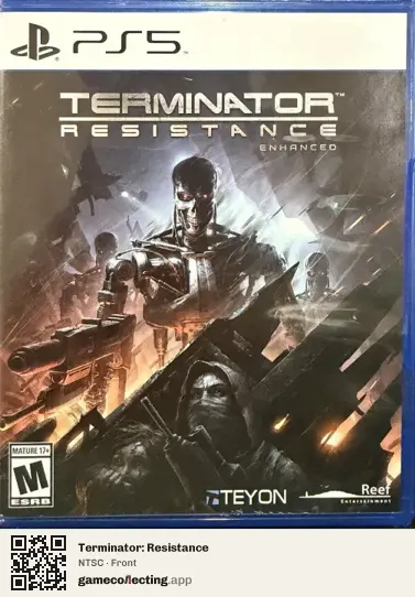 Terminator: Resistance PlayStation 5, NTSC box front
