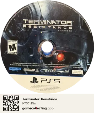 Terminator: Resistance PlayStation 5, NTSC disc