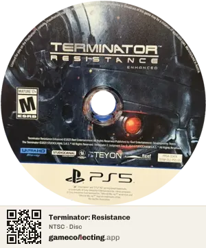 Terminator: Resistance PlayStation 5, NTSC disc
