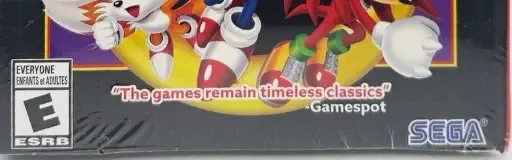 Sonic Origins Plus, the ESRB box on its front
