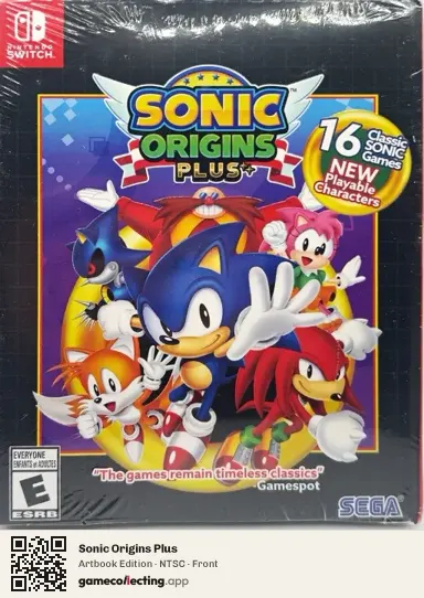Sonic Origins Plus Nintendo Switch, NTSC box front