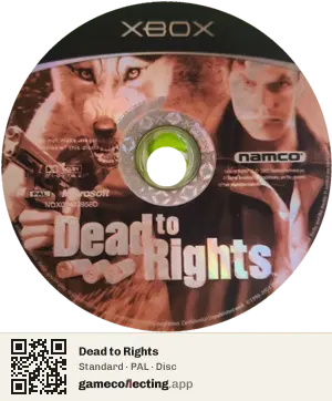 Dead to Rights Xbox, PAL disc