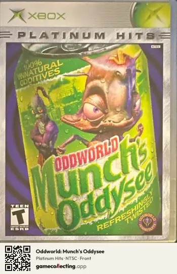 Oddworld: Munch's Oddysee Xbox, NTSC box front