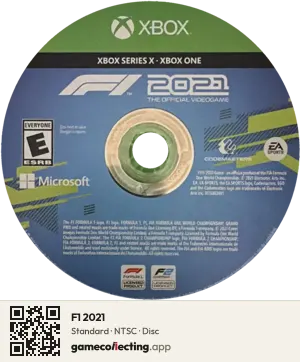 F1 2021 Xbox Series X, NTSC disc