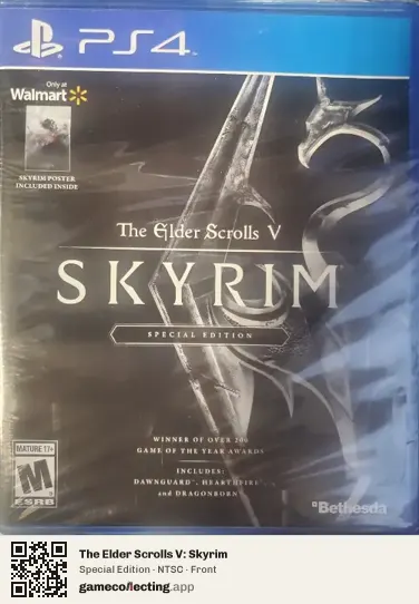 The Elder Scrolls V: Skyrim PlayStation 4, NTSC box front