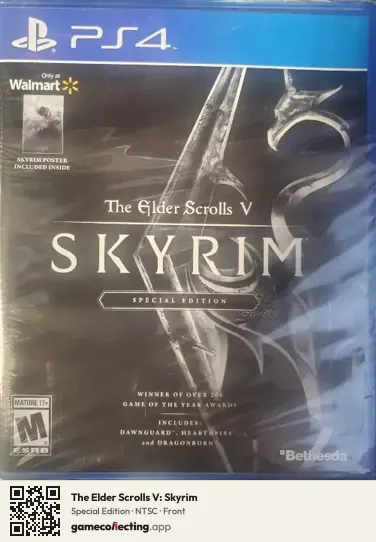 The Elder Scrolls V: Skyrim PlayStation 4, NTSC box front