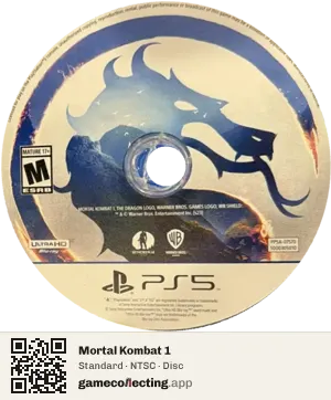 Mortal Kombat 1 PlayStation 5, NTSC disc