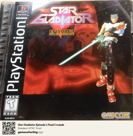 Star Gladiator Episode I: Final Crusade PlayStation, NTSC box front