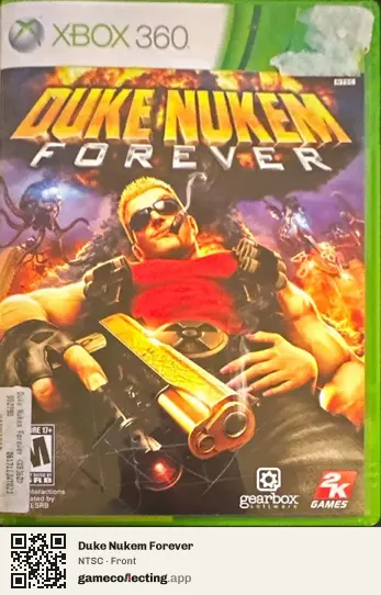 Duke Nukem Forever Xbox 360, NTSC box front