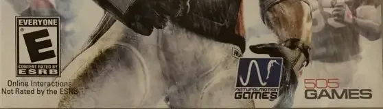 Backbreaker, the ESRB box on its front