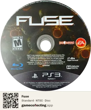 Fuse PlayStation 3, NTSC disc