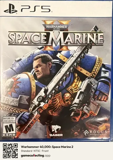 Warhammer 40,000: Space Marine 2 PlayStation 5, NTSC box front
