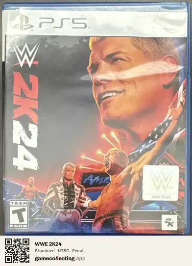 WWE 2K24 PlayStation 5, NTSC box front