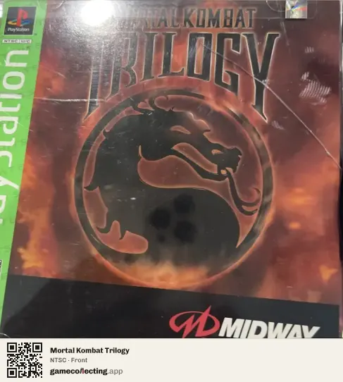 Mortal Kombat Trilogy PlayStation, NTSC box front