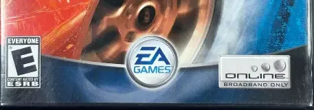 Need for Speed Underground, the ESRB box on its front