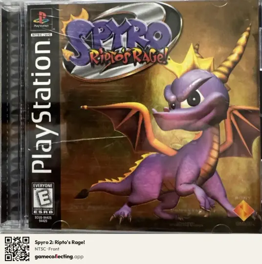 Spyro 2: Ripto's Rage! PlayStation, NTSC box front