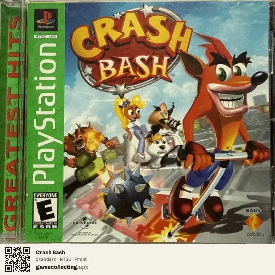 Crash Bash PlayStation, NTSC box front